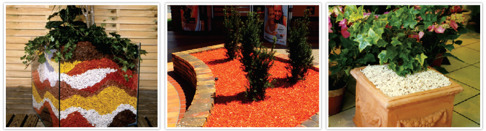 ORGACOLOR decorative colourful coloured mulch
